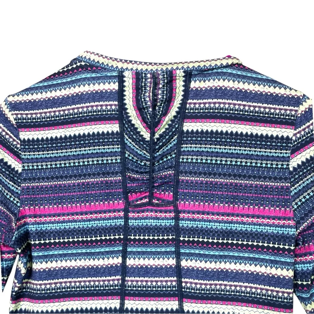 Title Nine Women Top Striped Long Sleeve Shirt Size XS Stretch Breathable - Picture 5 of 14